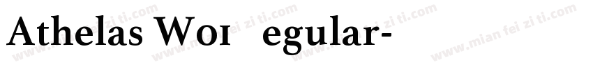 Athelas W01 Regular字体转换